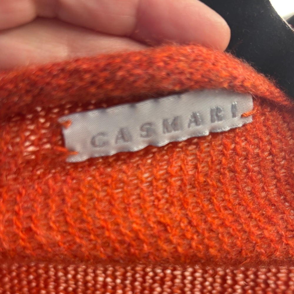 Cashmere Rust Open-Front Sweater - Picture 2 of 4